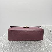 CHANEL | 32 Spring-Summer 2026 Gold Hardware Maxi Flap Bag In Burgundy - 3