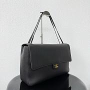 CHANEL | 38 Spring-Summer 2026 Gold Hardware Maxi Flap Bag In Black - 3