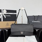 CHANEL | 32 Spring-Summer 2026 Silver Hardware Maxi Flap Bag In Black - 1
