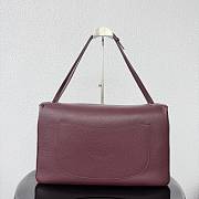 CHANEL | 38 Spring-Summer 2026 Silver Hardware Maxi Flap Bag In Burgundy - 2