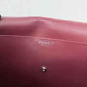 CHANEL | 38 Spring-Summer 2026 Silver Hardware Maxi Flap Bag In Burgundy - 4