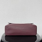 CHANEL | 38 Spring-Summer 2026 Silver Hardware Maxi Flap Bag In Burgundy - 6