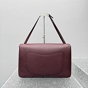 CHANEL | 38 Spring-Summer 2026 Gold Hardware Maxi Flap Bag In Burgundy - 6