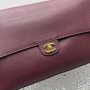 CHANEL | 38 Spring-Summer 2026 Gold Hardware Maxi Flap Bag In Burgundy - 5