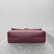 CHANEL | 38 Spring-Summer 2026 Gold Hardware Maxi Flap Bag In Burgundy - 4