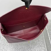 CHANEL | 38 Spring-Summer 2026 Gold Hardware Maxi Flap Bag In Burgundy - 2