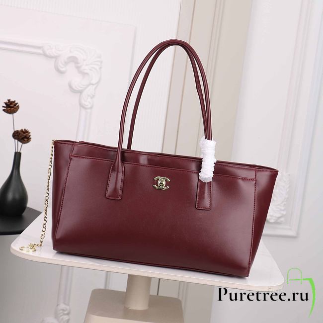 CHANEL | Spring Summer 2026 Small Shopping Bag Burgundy  - 1
