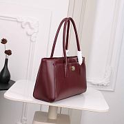 CHANEL | Spring Summer 2026 Small Shopping Bag Burgundy  - 6