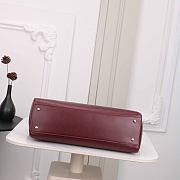 CHANEL | Spring Summer 2026 Small Shopping Bag Burgundy  - 5