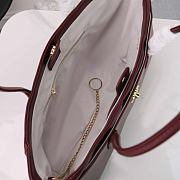 CHANEL | Spring Summer 2026 Small Shopping Bag Burgundy  - 3