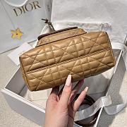 DIOR | Small Caro Bucket Bag In Macrocannage Lambskin Brown - 5