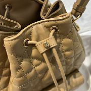 DIOR | Small Caro Bucket Bag In Macrocannage Lambskin Brown - 4