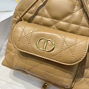 DIOR | Small Caro Bucket Bag In Macrocannage Lambskin Brown - 3