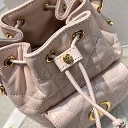 DIOR | Mini Caro Bucket Bag In Macrocannage Lambskin Pink - 2