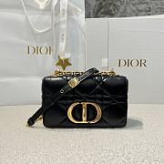 DIOR | Small Soft Dior Caro Bag Black Macrocannage Lambskin - 1