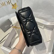 DIOR | Small Soft Dior Caro Bag Black Macrocannage Lambskin - 6