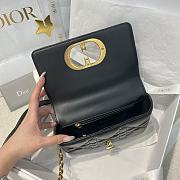 DIOR | Small Soft Dior Caro Bag Black Macrocannage Lambskin - 3