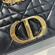 DIOR | Small Soft Dior Caro Bag Black Macrocannage Lambskin - 2