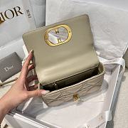 DIOR | Small Soft Dior Caro Bag Powder Beige Macrocannage Lambskin - 5