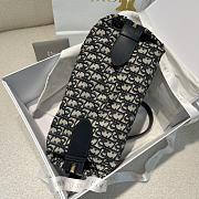 DIOR | Medium D-Journey Bag Blue Oblique Jacquard - 4