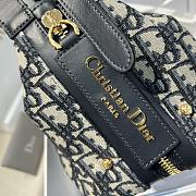 DIOR | Medium D-Journey Bag Blue Oblique Jacquard - 2