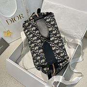DIOR | Small D-Journey Bag Blue Oblique Jacquard - 3