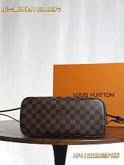 LOUIS VUITTON | Neverfull PM Damier Ebene Brown - 5