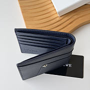 LOEWE | Panta logo-debossed Wallet In Dark Blue - 2