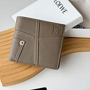 LOEWE | Panta logo-debossed Wallet In Taupe - 1