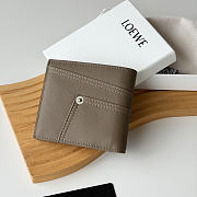LOEWE | Panta logo-debossed Wallet In Taupe - 5