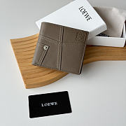 LOEWE | Panta logo-debossed Wallet In Taupe - 4