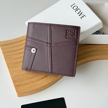 LOEWE | Panta logo-debossed Wallet In Burgundy