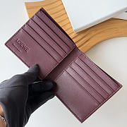 LOEWE | Panta logo-debossed Wallet In Burgundy - 4