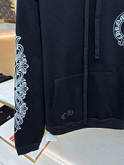 Chrome Hearts Horseshoe Logo Pullover Hoodie Black - 6