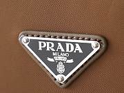 PRADA | Men's Re-Nylon And Leather Backpack Black/Brown - 3