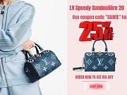 LV Speedy Bandoulière 20 Dégradé Blue M46517 size 20.5x13.5x12 cm - 1