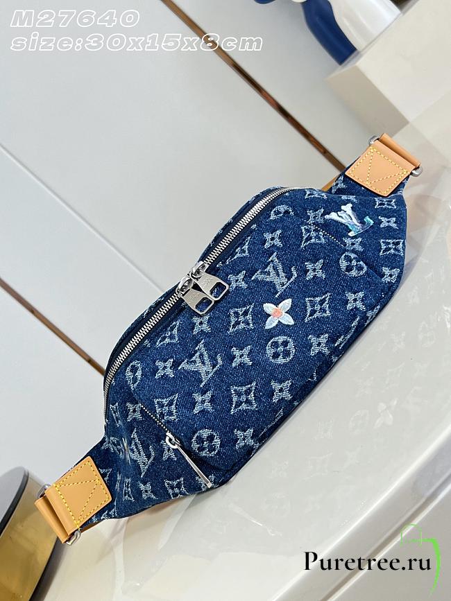 LOUIS VUITTON | Rush Bumbag Monogram Flowers Denim Blue - 1