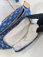 LOUIS VUITTON | Rush Bumbag Monogram Flowers Denim Blue - 4