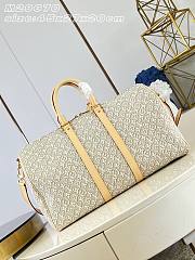 LOUIS VUITTON | Keepall Bandoulière 45 Beige Pepper - 4