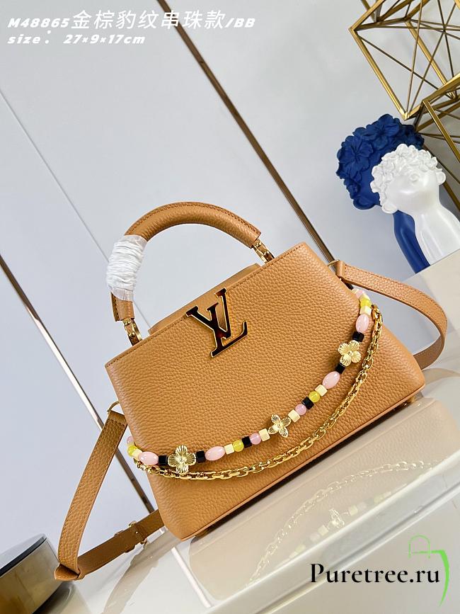 LOUIS VUITTON | Sunbeam Capucines BB Bag In Brown - 1