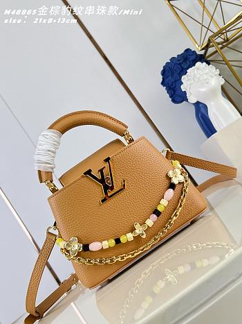 LOUIS VUITTON | Sunbeam Capucines Mini Bag In Brown
