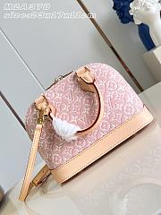 LOUIS VUITTON | Alma BB Bag Monogram Emblème Rose Ruban  - 5