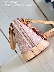LOUIS VUITTON | Alma BB Bag Monogram Emblème Rose Ruban  - 4
