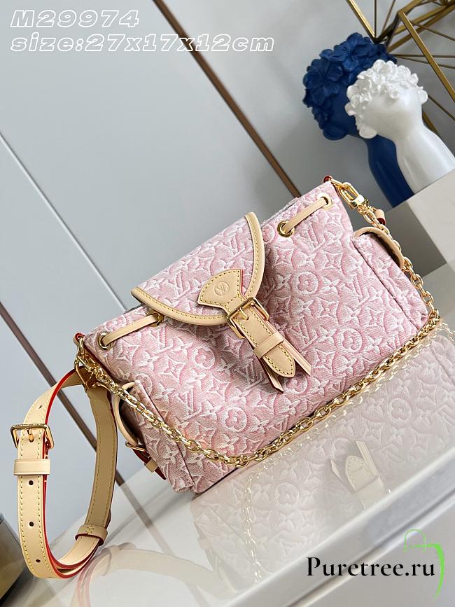 LOUIS VUITTON | Odyssée PM Bag Monogram Emblème Rose Ruban - 1