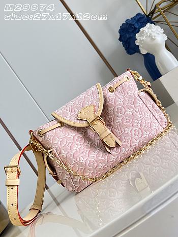LOUIS VUITTON | Odyssée PM Bag Monogram Emblème Rose Ruban