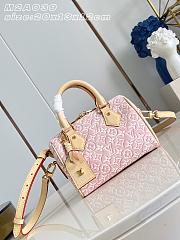 LOUIS VUITTON | Speedy Bandoulière 20 Monogram Emblème Rose Ruban - 1