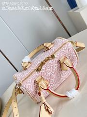 LOUIS VUITTON | Speedy Bandoulière 20 Monogram Emblème Rose Ruban - 3