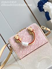LOUIS VUITTON | Speedy Bandoulière 20 Monogram Emblème Rose Ruban - 2