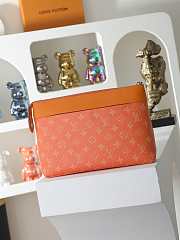 LOUIS VUITTON | Pochette Voyage Souple Monogram Shadow Orange - 3