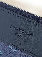 LOUIS VUITTON | Pochette Voyage Souple Monogram Shadow Navy Blue - 6